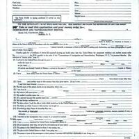 Blank Immigration form