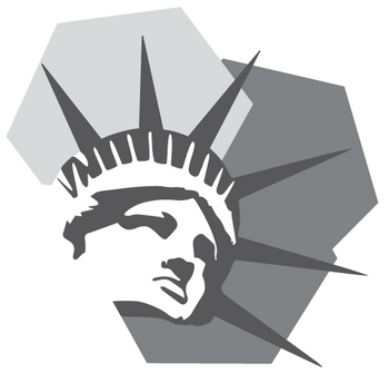 New York Heritage Logo in Greyscale